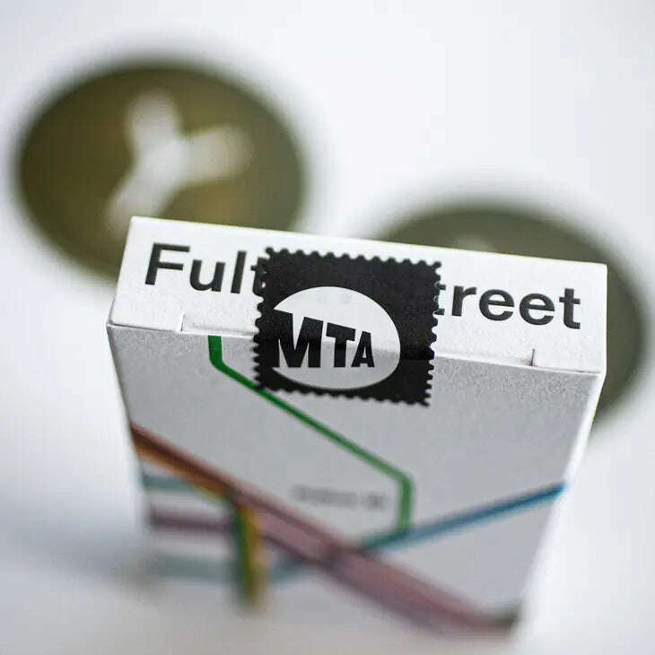 PlayingCardDecks.com-Fulton Street MTA 1972 Vignelli Map Playing Cards USPCC