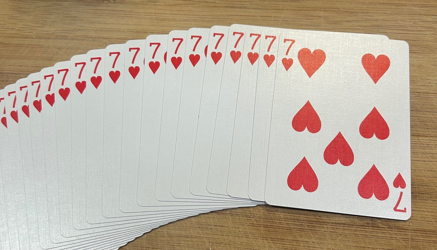 Blue One-Way Forcing Deck - 7 of Hearts