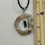 Geode Agate Necklace with Obsidian