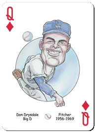 Los Angeles (& Brooklyn) Baseball Heroes Playing Cards for Dodgers Fans