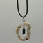 Geode Agate Necklace with Obsidian