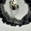Geode Agate Necklace with Clear Quartz