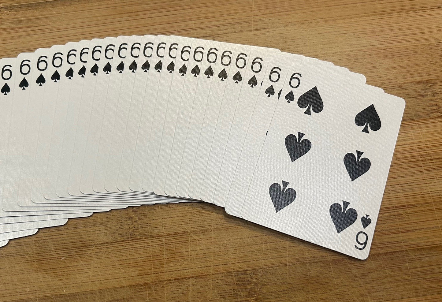 Blue One-Way Forcing Deck - 6 of Spades