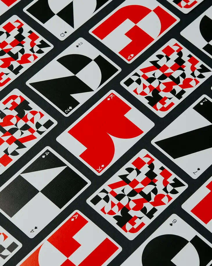 PlayingCardDecks.com-Just Type v1 Playing Cards USPCC