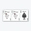 Aristocrat 727 Silver 110th Anniversary Playing Cards