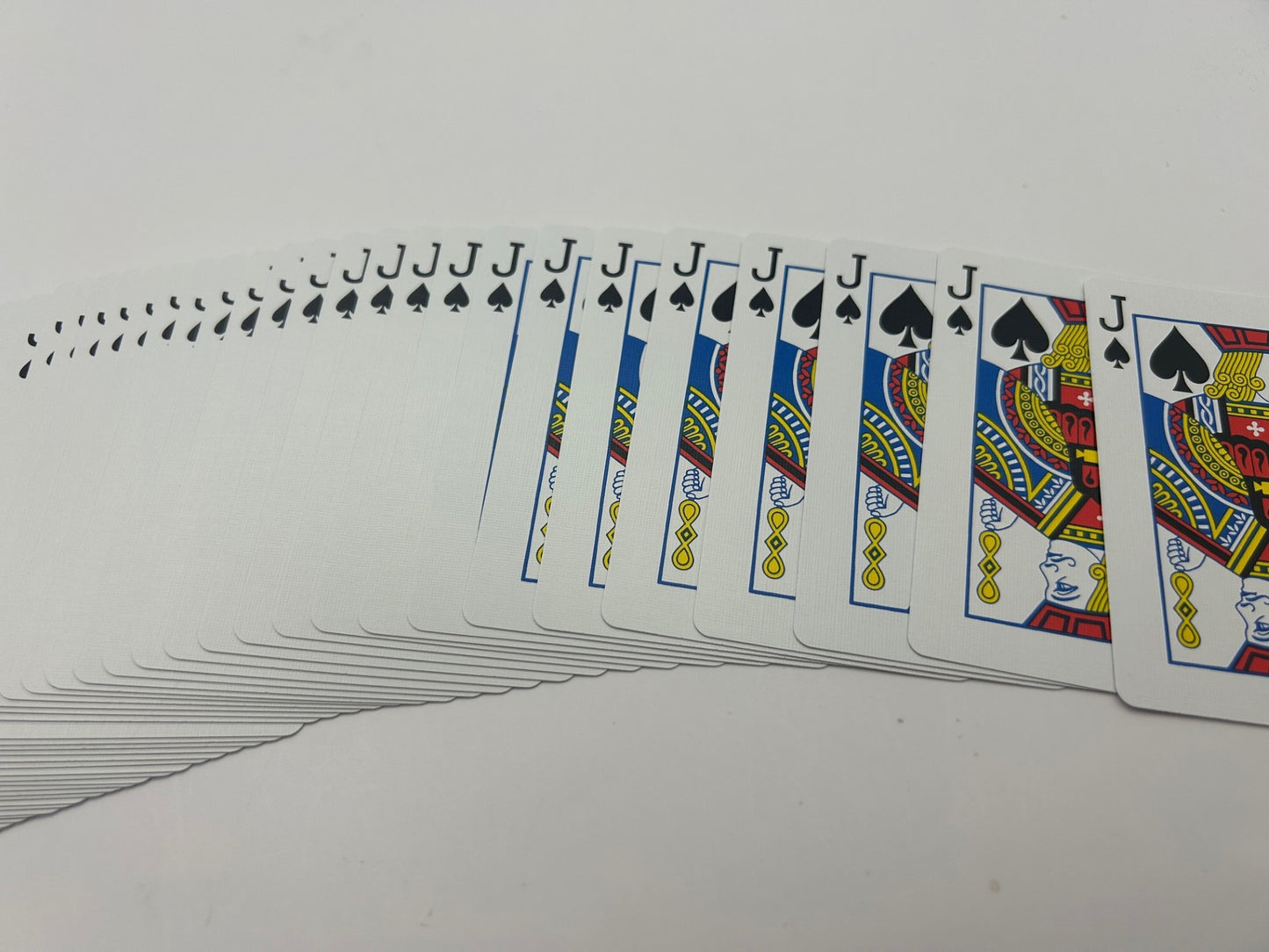 Red One-Way Forcing Deck - Jack of Spades
