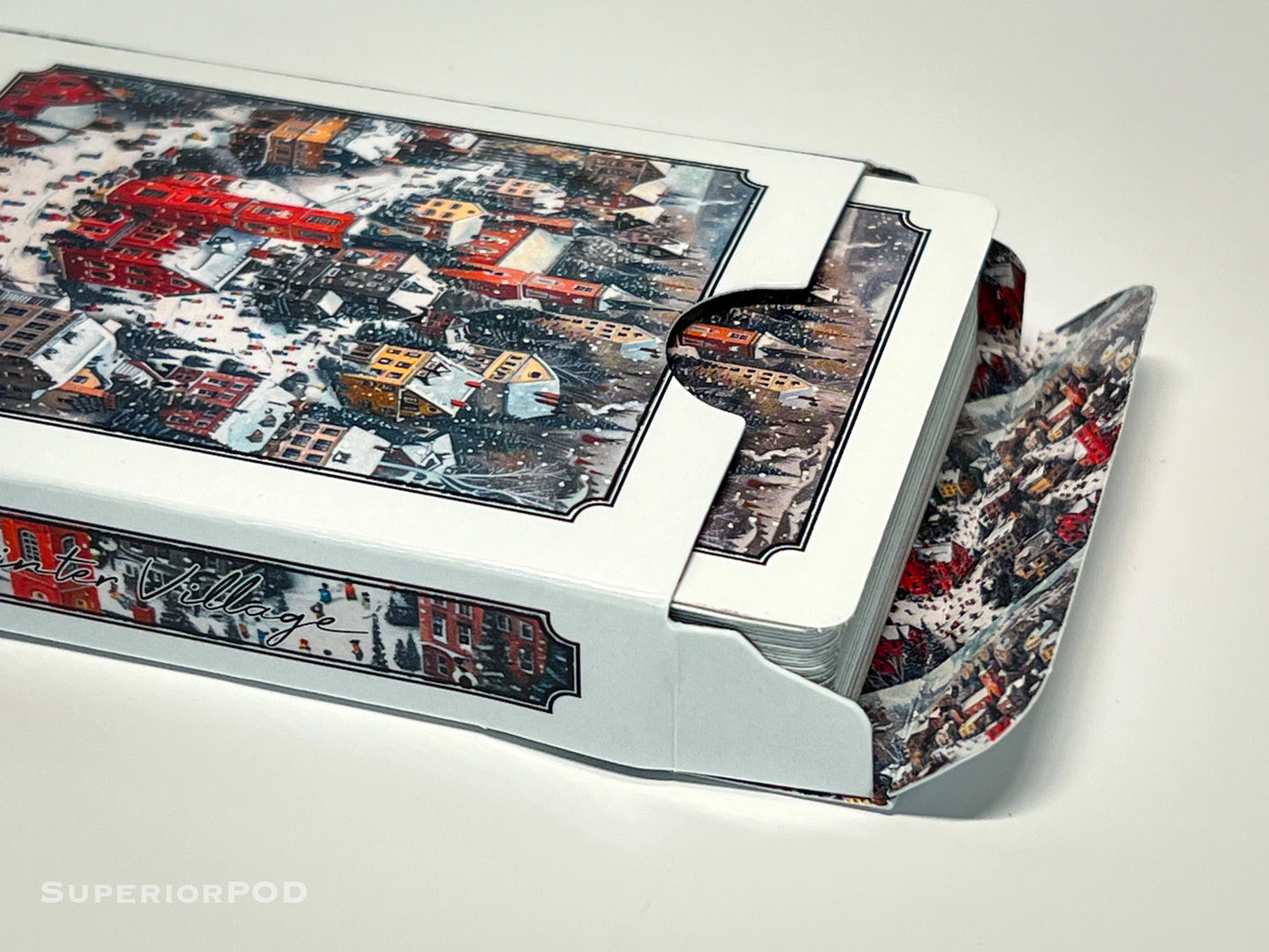 Winter Village Playing Cards