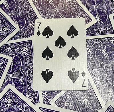 Purple One-Way Forcing Deck - 7 of Spades
