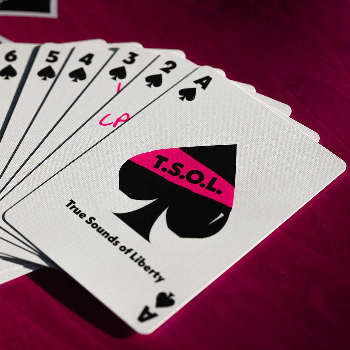 T.S.O.L. Darker My Love Punk Rock Playing Cards