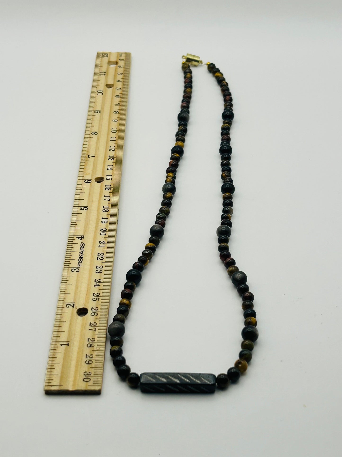 Triple Tiger’s Eye Homemade Necklace
