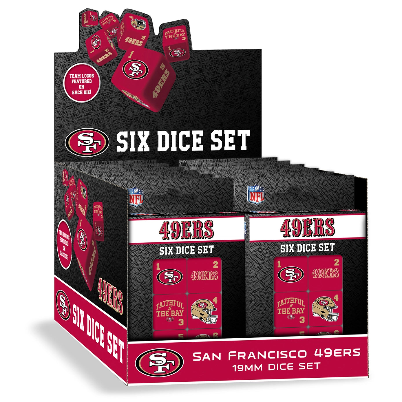 San Francisco 49ers Dice Set by Masterpieces