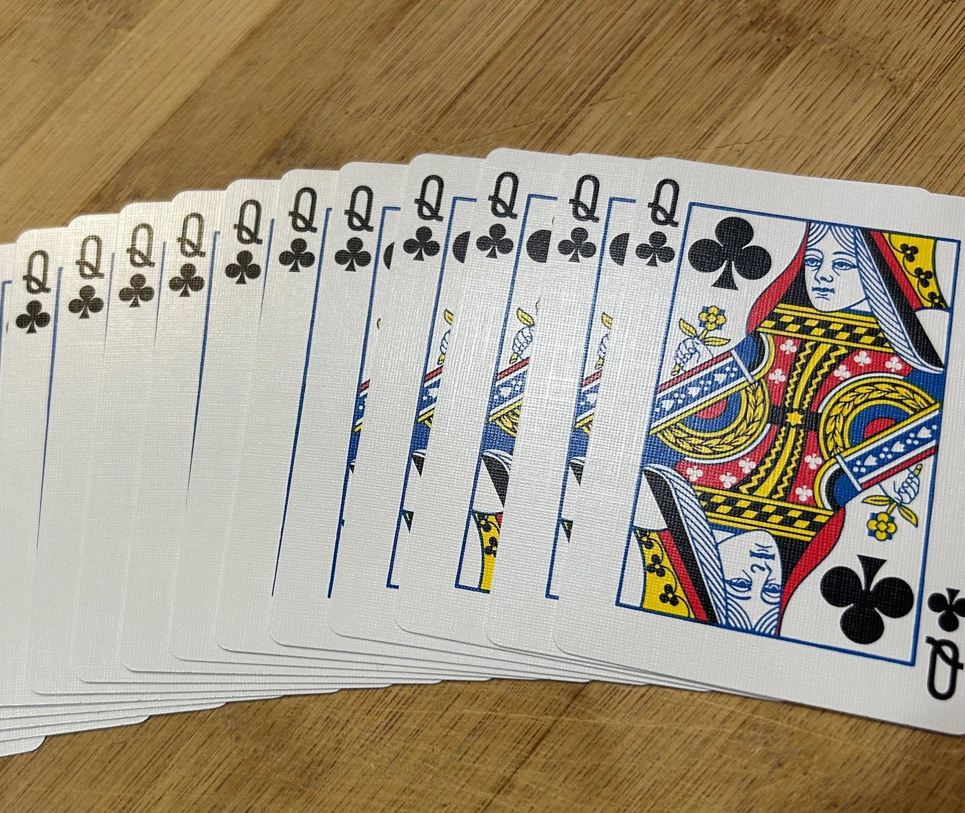 Red One-Way Forcing Deck - Queen of Clubs