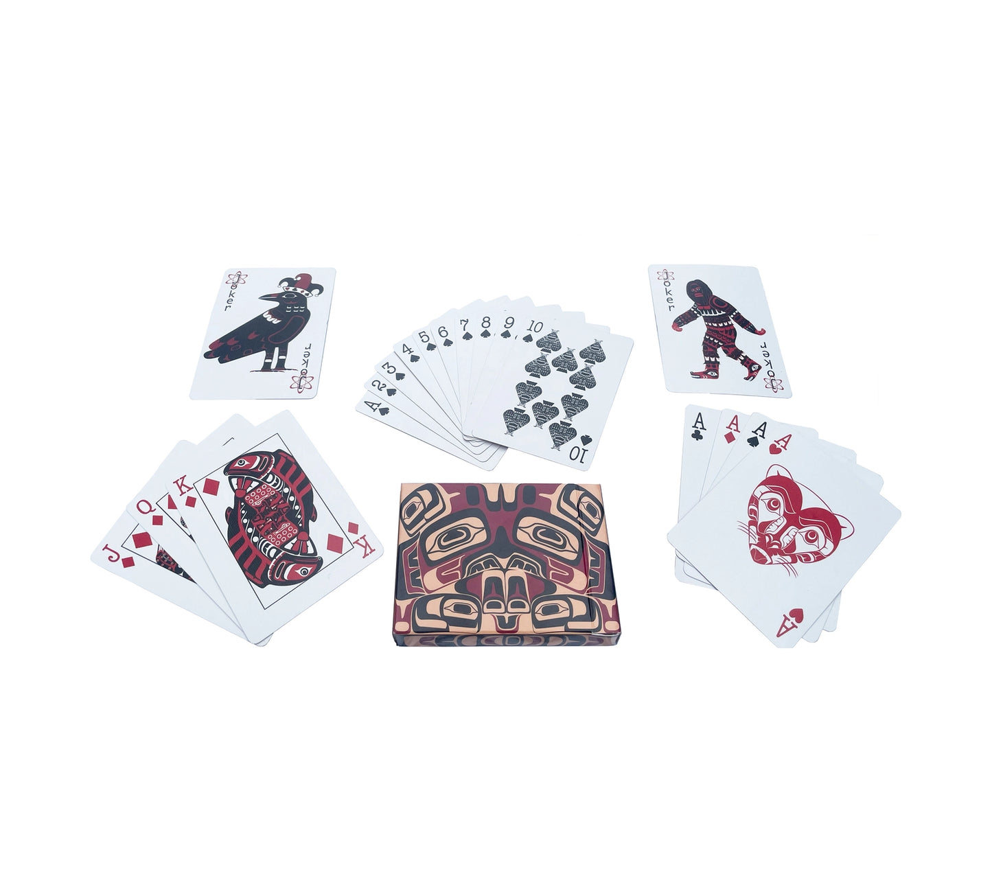 Bicycle Unique Pacific Northwest Native American Art Playing Cards