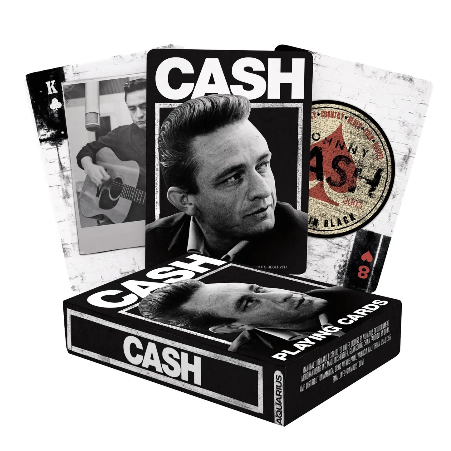 Johnny Cash Playing Cards by Aquarius - Celebrate the Music Legend