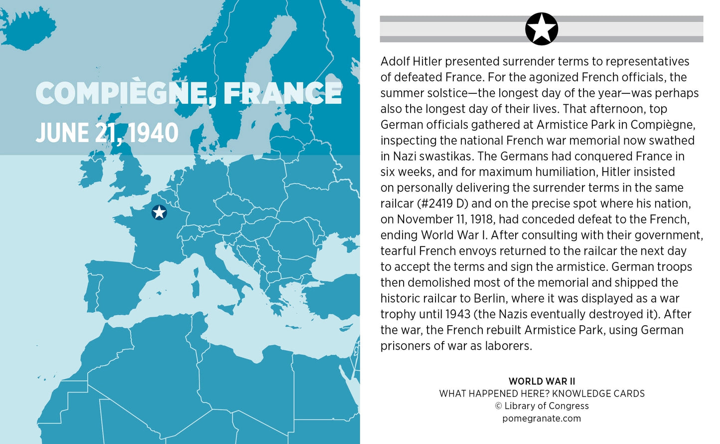 What Happened Here? World War II Knowledge Cards