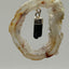 Geode Agate Necklace with Obsidian
