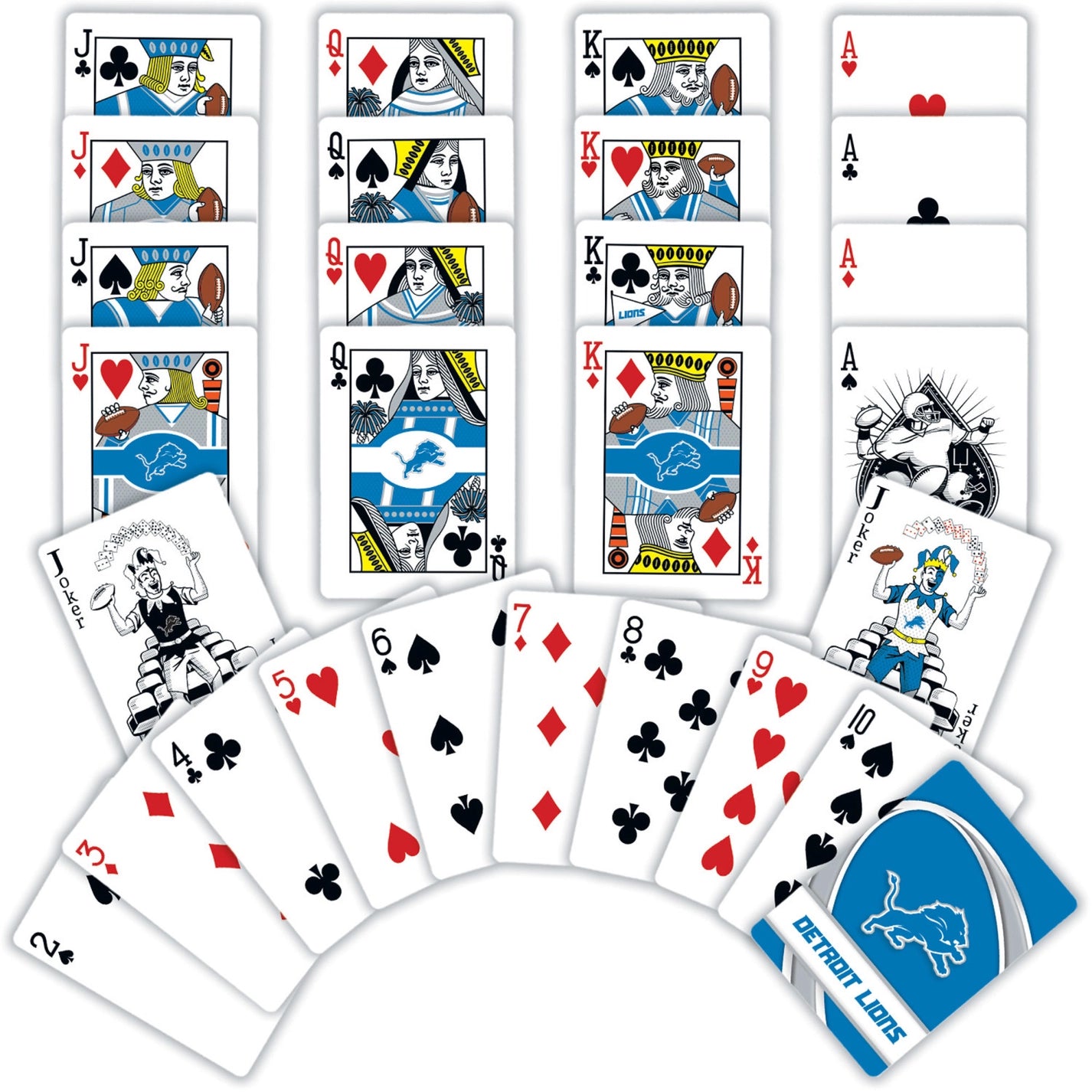 Detroit Lions Playing Cards by Masterpieces