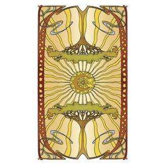 Golden Art Nouveau Mini Tarot Deck