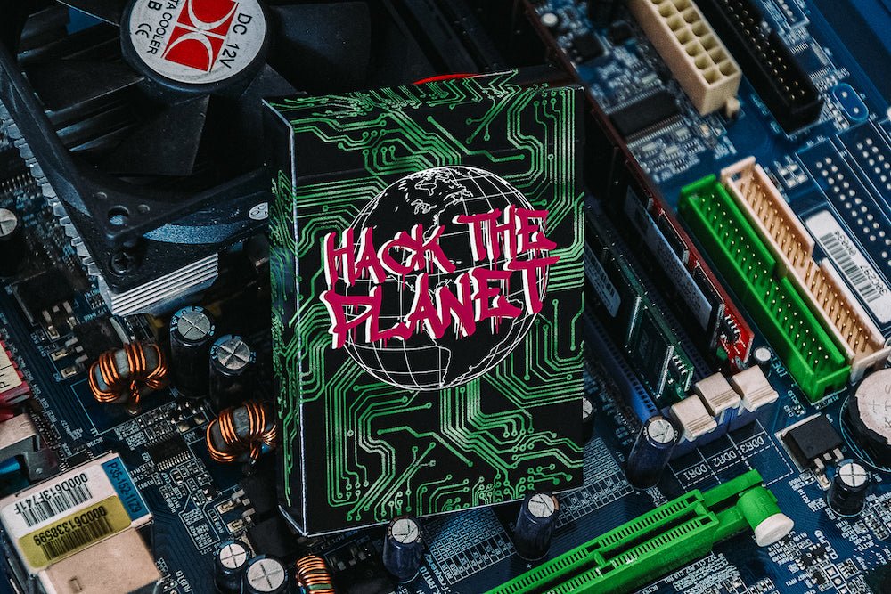 Hack The Planet Black Hat Playing Cards with Numbered Seal - USPCC ...