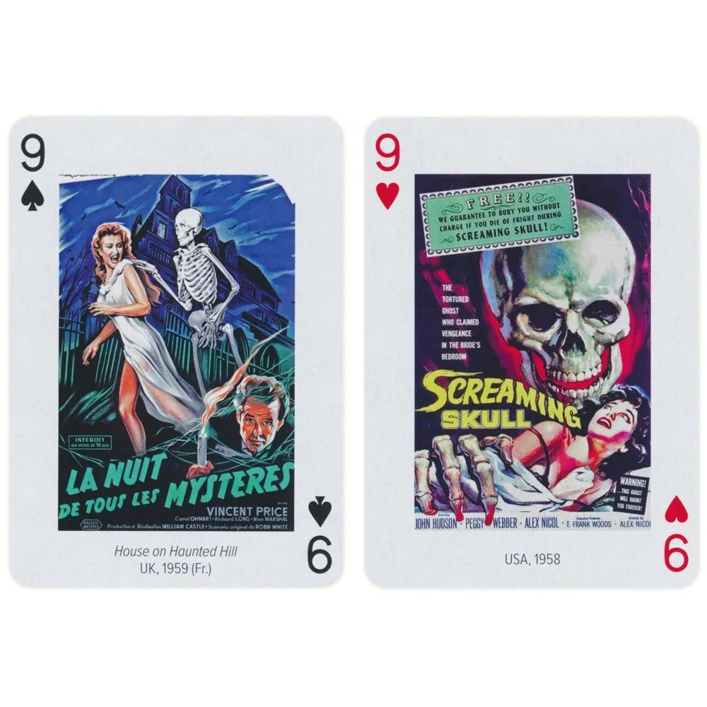 The Horror! Movie Poster Playing Cards  by Piatnik