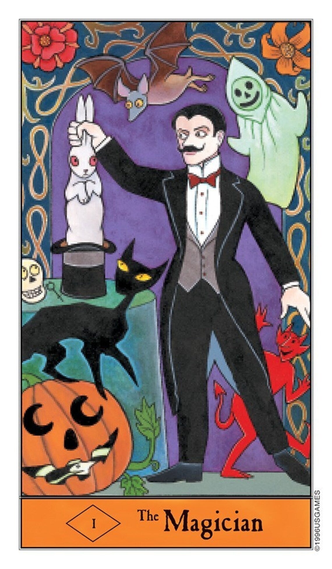 Halloween Tarot Deck in Tin USGS