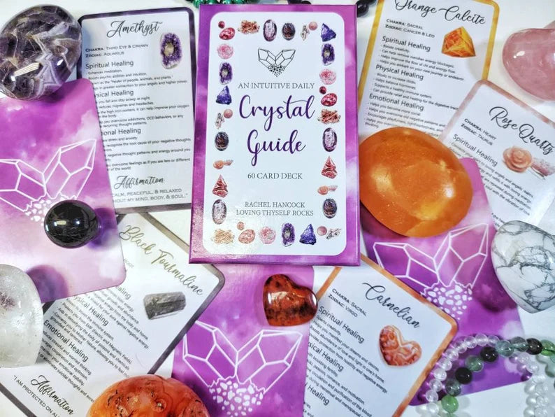 Intuitive 60 Card Crystal Deck - Healing Information Cards