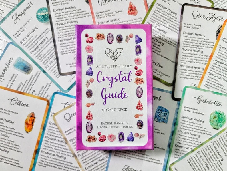 Intuitive 60 Card Crystal Deck - Healing Information Cards