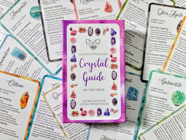 Intuitive 60 Card Crystal Deck - Healing Information Cards for Free Printable Crystal Information Cards