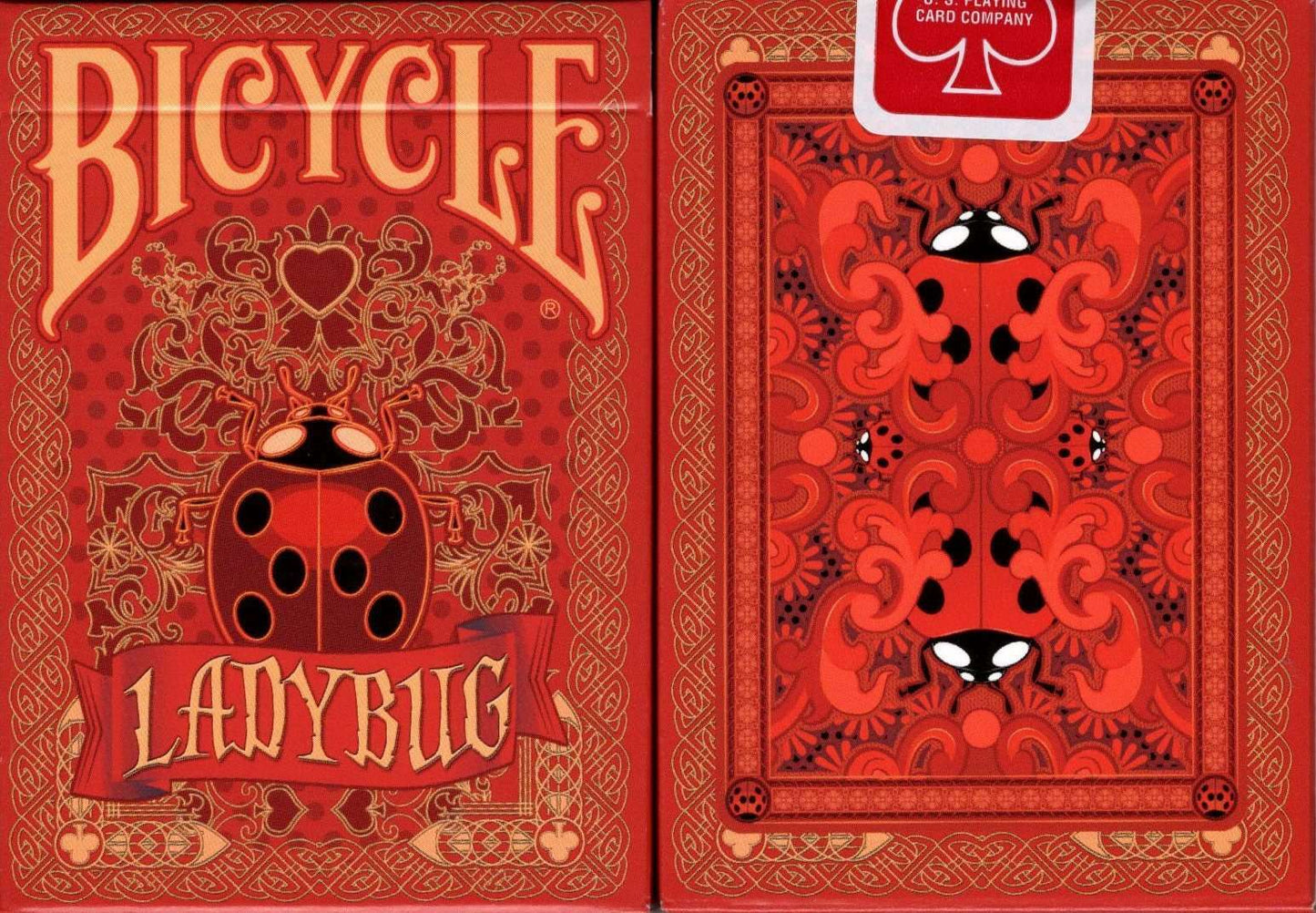 PlayingCardDecks.com-Ladybug Bicycle Playing Cards: Red Deck