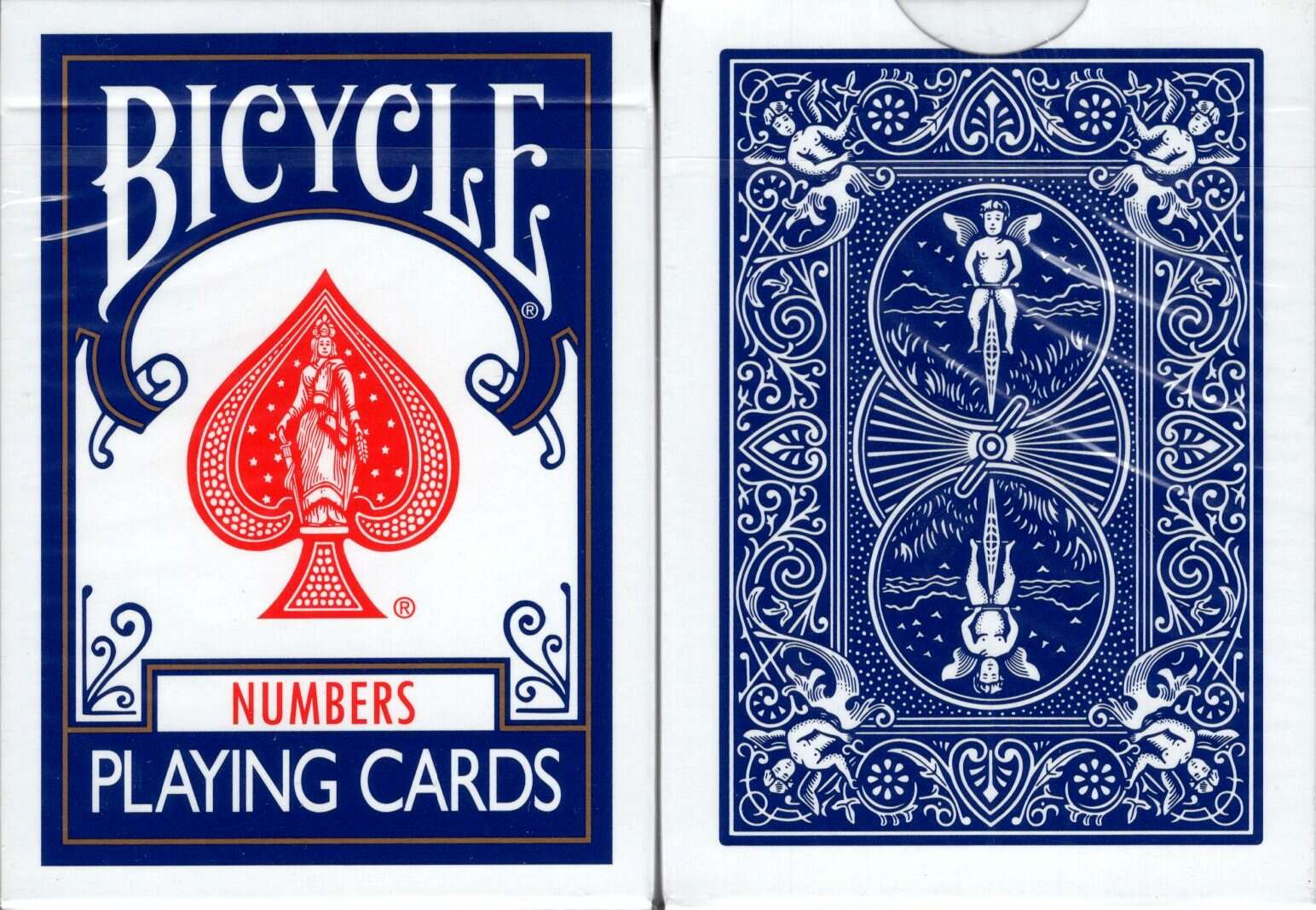 PlayingCardDecks.com-Numbers Gaff Bicycle Playing Cards: Blue