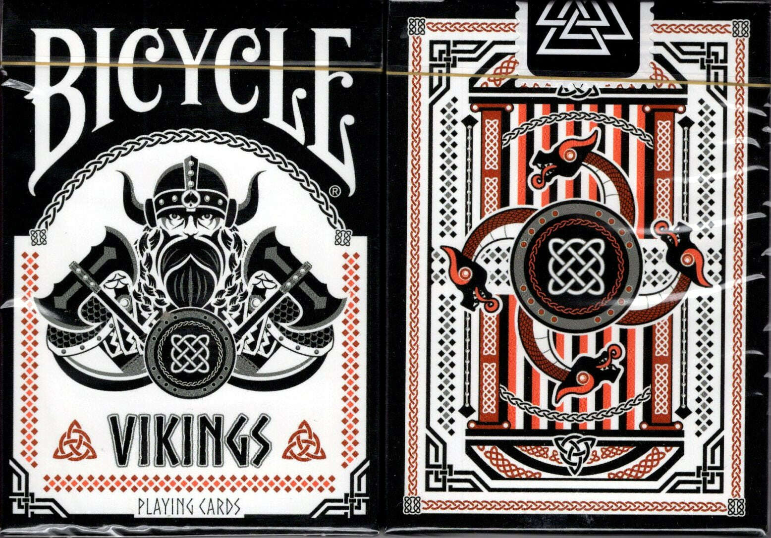 PlayingCardDecks.com-Vikings Gilded Bicycle Playing Cards