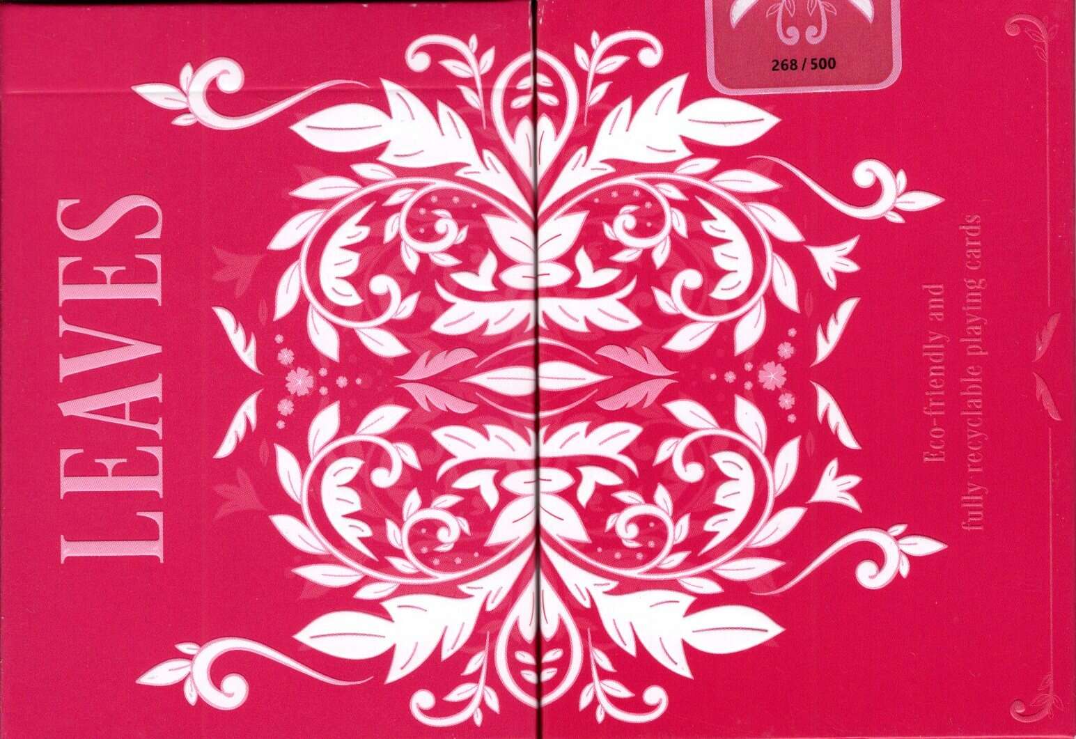 PlayingCardDecks.com-Leaves Summer Pink Playing Cards WJPC