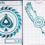 PlayingCardDecks.com-Ice Falcon Deluxe Throwing Playing Cards USPCC