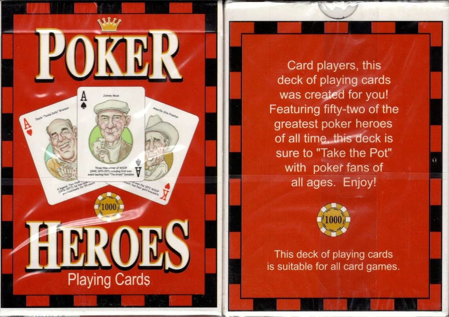PlayingCardDecks.com-Poker Heroes Playing Cards