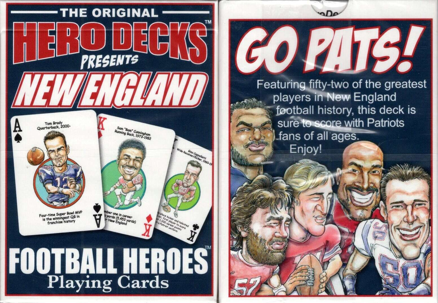 PlayingCardDecks.com-New England Football Heroes Playing Cards