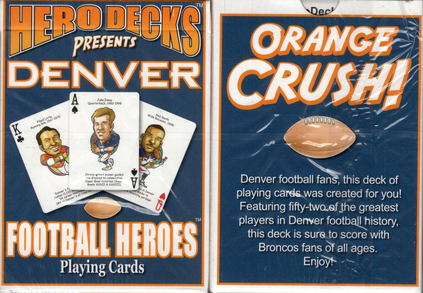 PlayingCardDecks.com-Denver Football Heroes Playing Cards