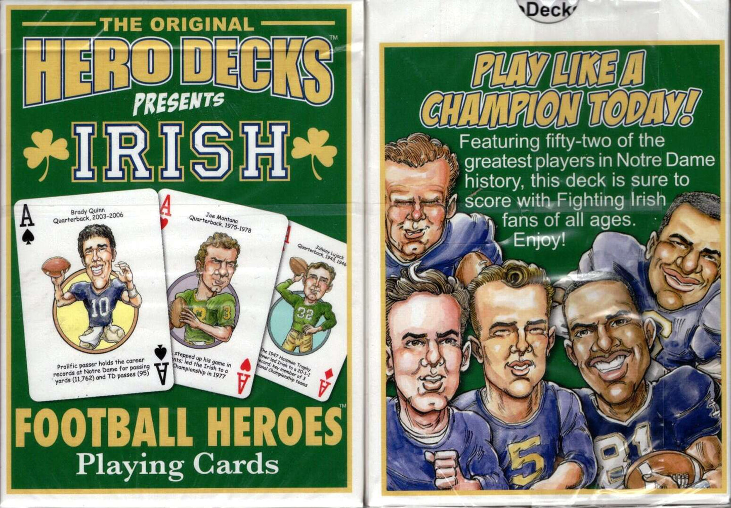 PlayingCardDecks.com-Irish Football Heroes Playing Cards