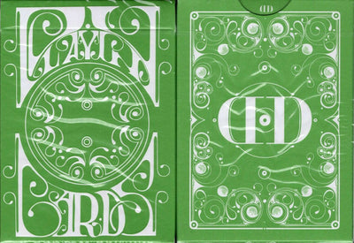 PlayingCardDecks.com-Smoke & Mirrors v8 Green Playing Cards USPCC