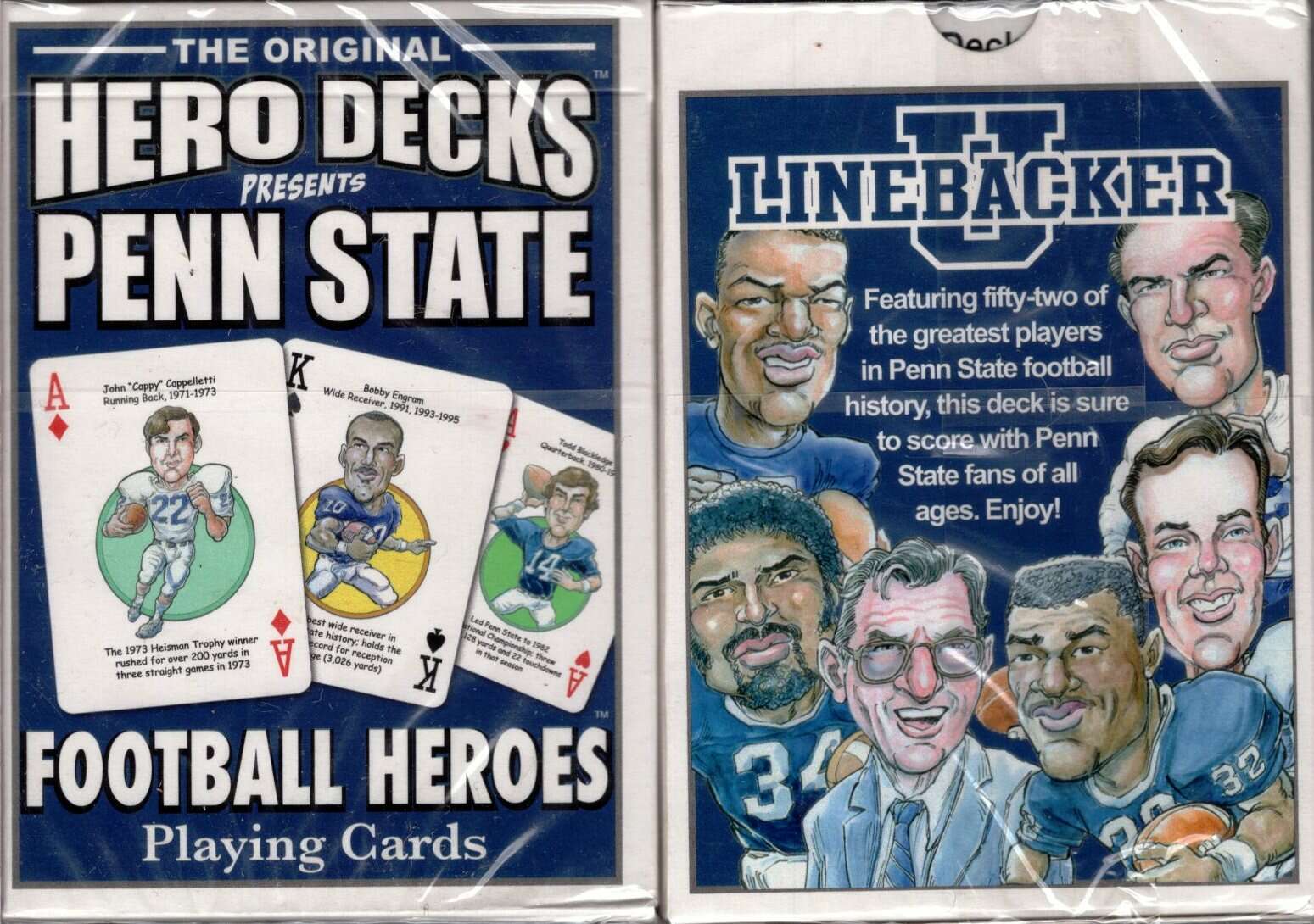 PlayingCardDecks.com-Penn State Football Heroes Playing Cards