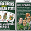 PlayingCardDecks.com-Michigan State Football & Basketball Heroes Playing Cards