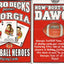 PlayingCardDecks.com-Georgia Football Heroes Playing Cards