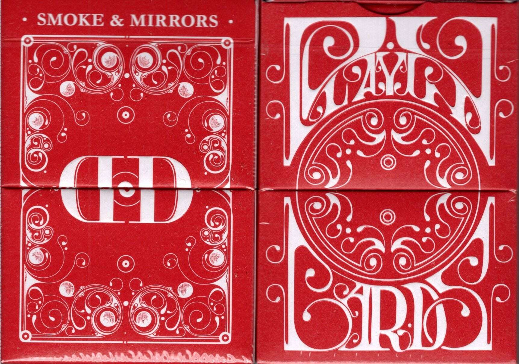 PlayingCardDecks.com-Smoke & Mirrors v8 Red Deluxe Playing Cards USPCC