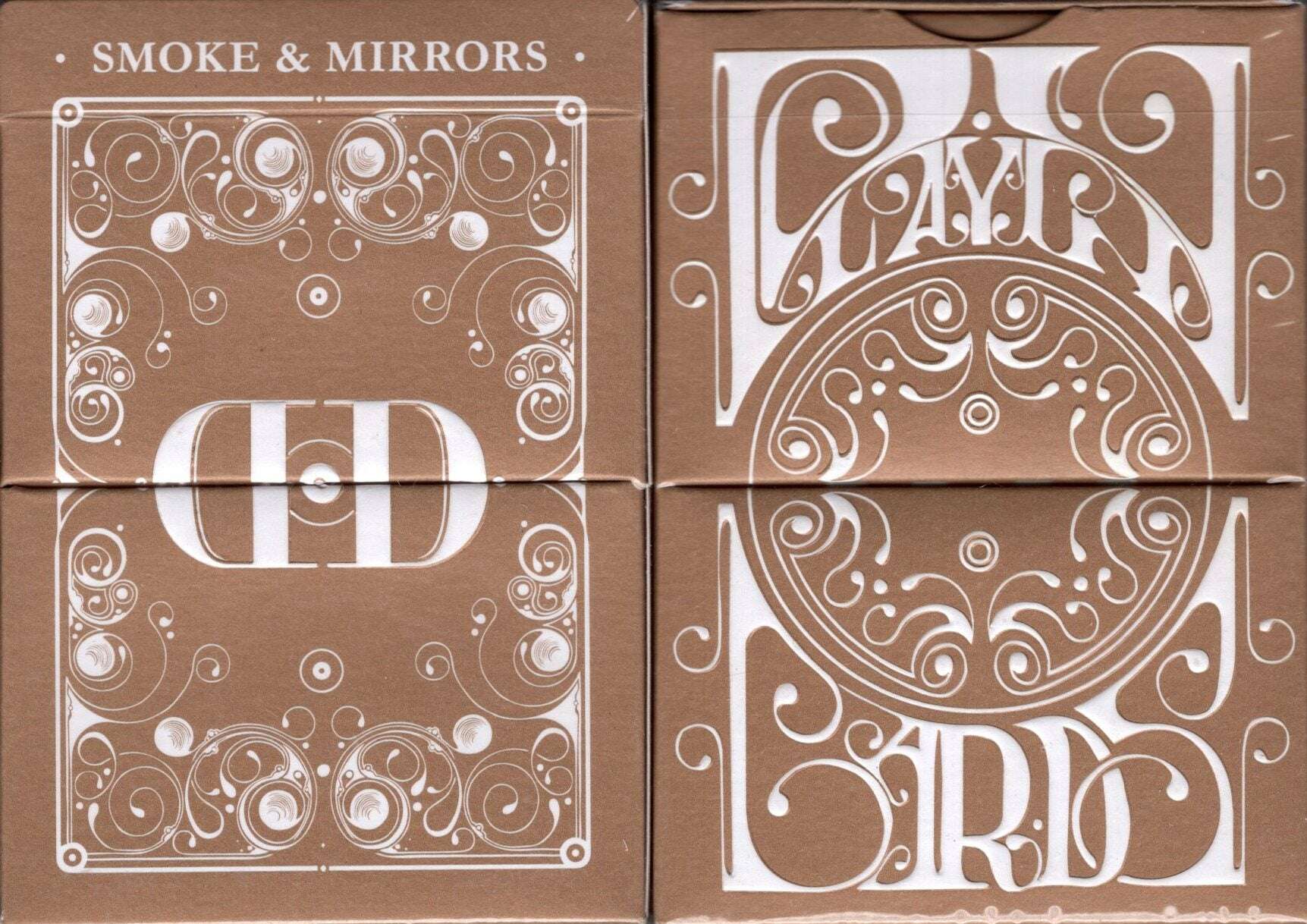 PlayingCardDecks.com-Smoke & Mirrors v8 Gold Deluxe Playing Cards USPCC