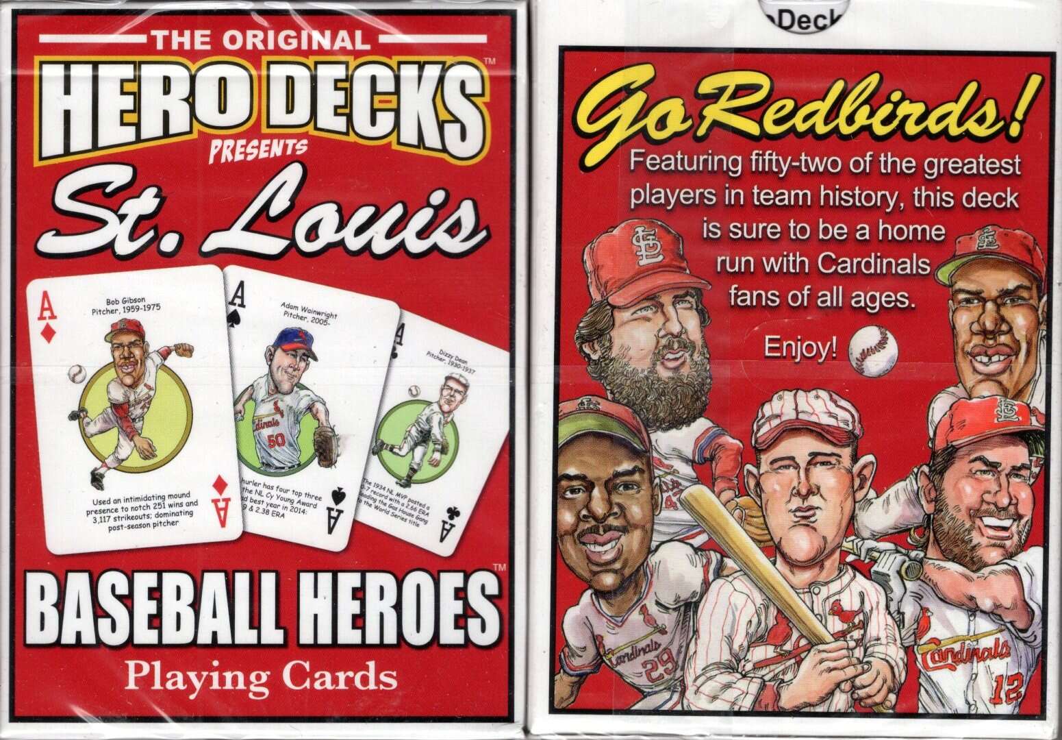 PlayingCardDecks.com-St. Louis Baseball Heroes Playing Cards