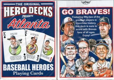 PlayingCardDecks.com-Atlanta Baseball Heroes Playing Cards