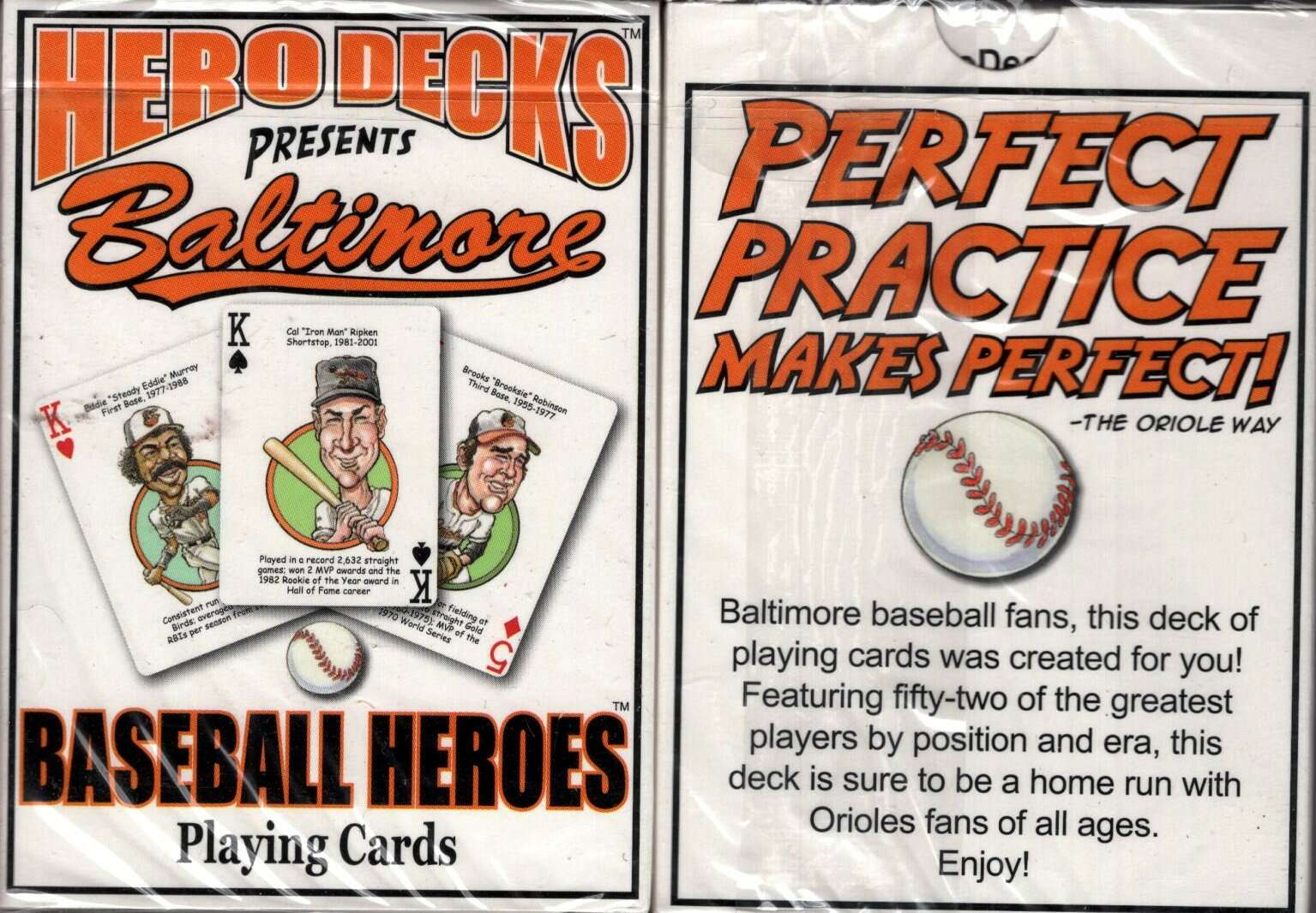 PlayingCardDecks.com-Baltimore Baseball Heroes Playing Cards