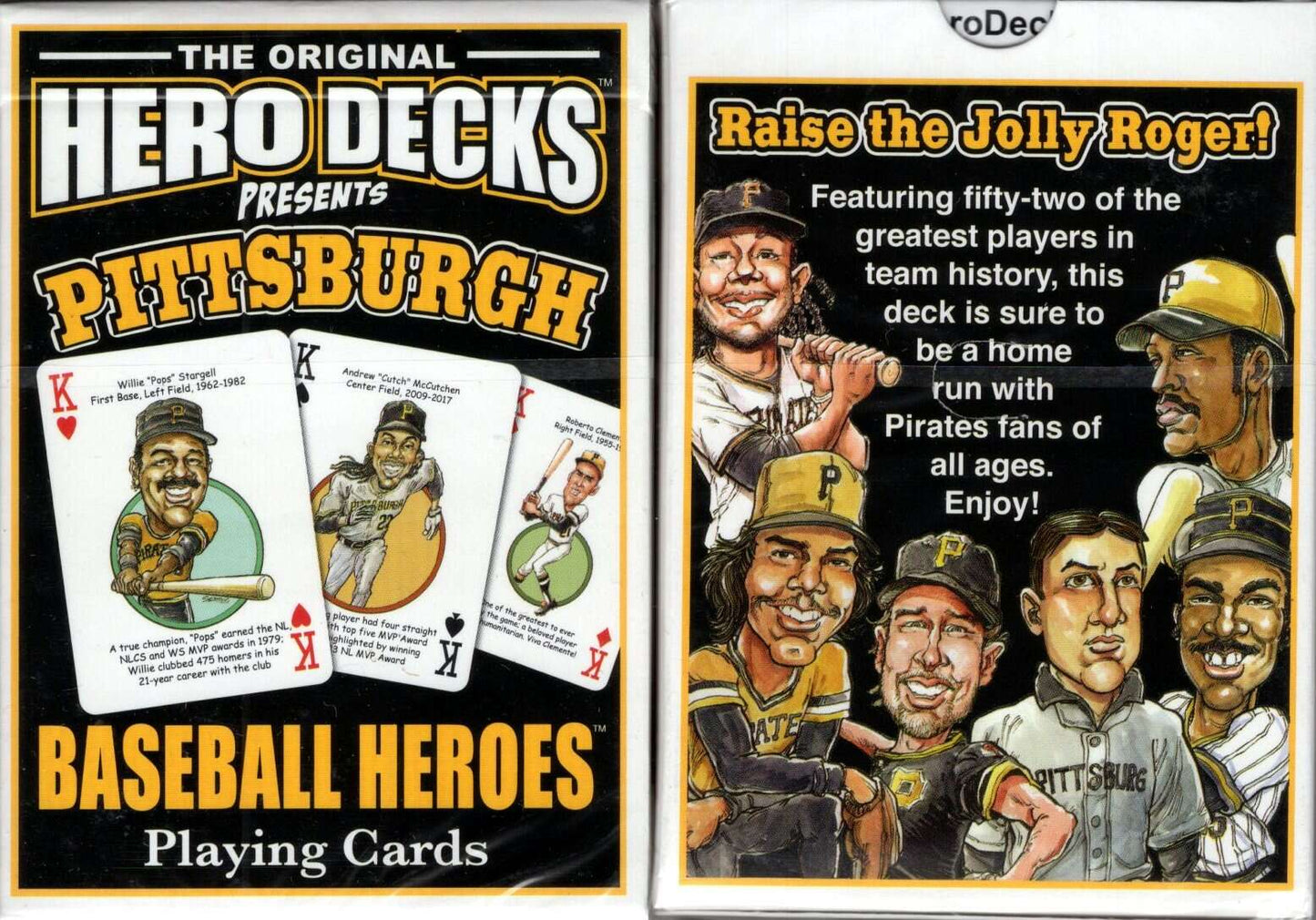 PlayingCardDecks.com-Pittsburgh Baseball Heroes Playing Cards