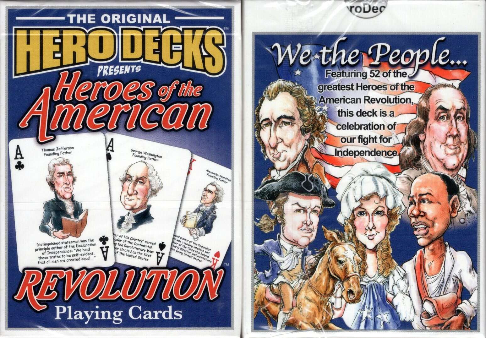 PlayingCardDecks.com-Revolutionary Forefathers 4-Deck Bundle