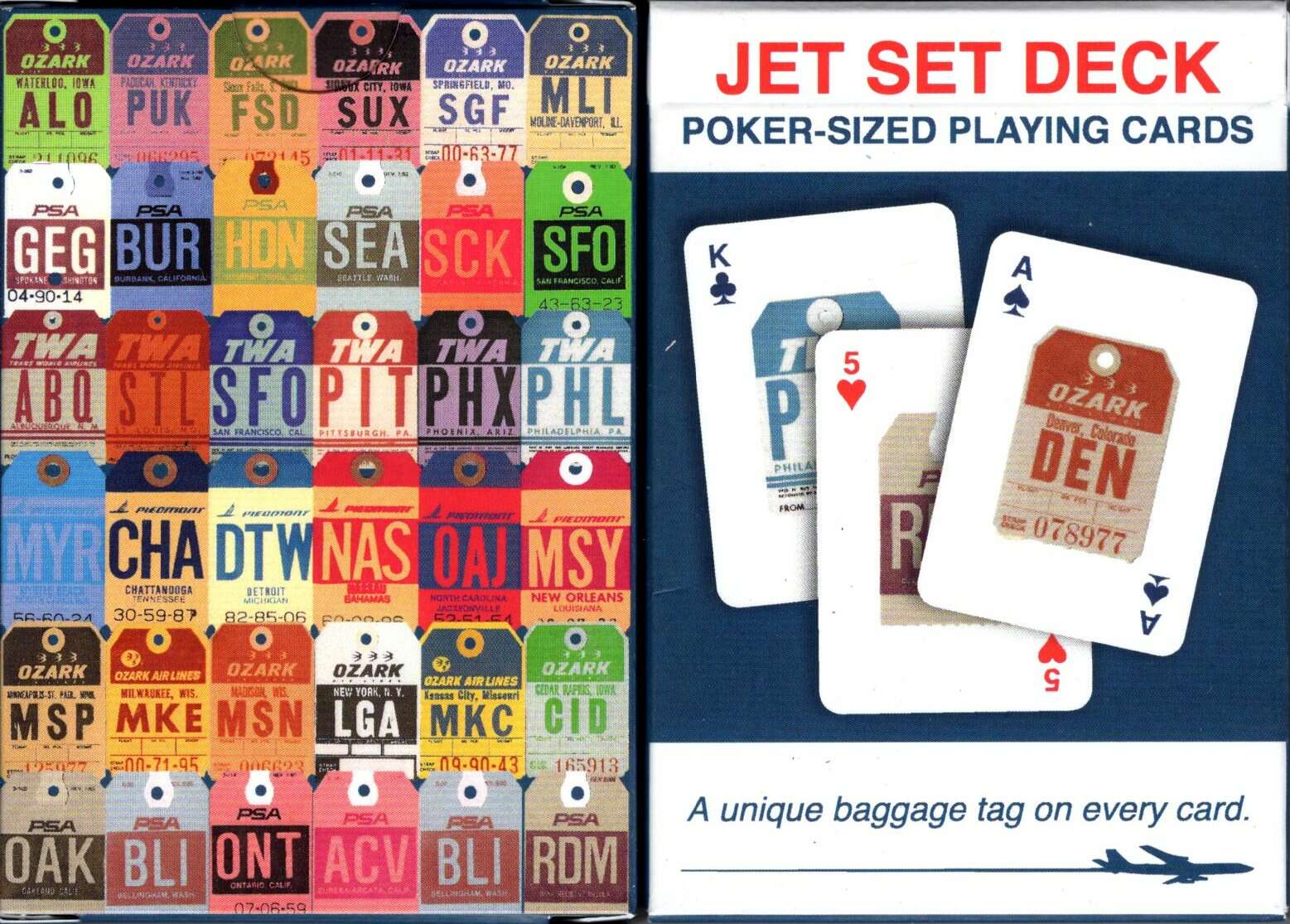 PlayingCardDecks.com-Baggage Tag Playing Cards NYPC