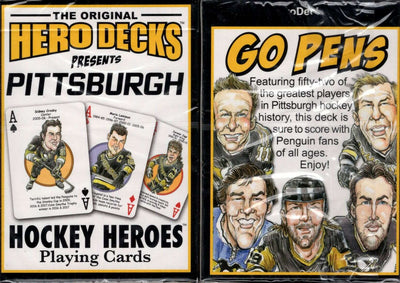 PlayingCardDecks.com-Pittsburgh Hockey Heroes Playing Cards